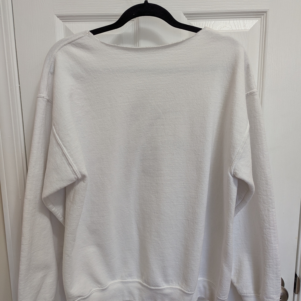 White Sweatshirt with Embroidered Text from Fleabag TV Show - Picture 2 of 4
